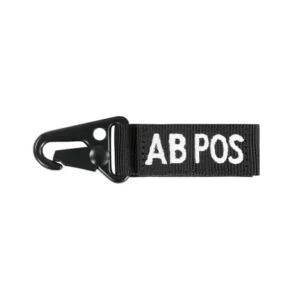 LLAVERO TIPO DE SANGRE AB+ NEGRO MARCA CONDOR