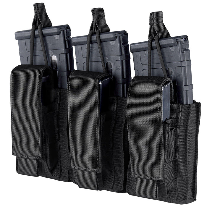 PORTA CARGADOR TRIPLE M4 NEGRO MARCA CONDOR – Uniformes Sancor