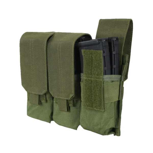 PORTA CARGADOR TRIPLE M4 VERDE MARCA CONDOR