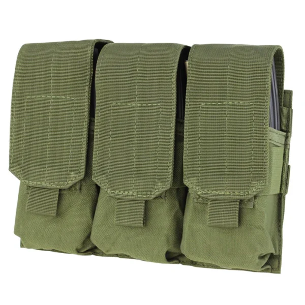 PORTA CARGADOR TRIPLE M4 VERDE MARCA CONDOR