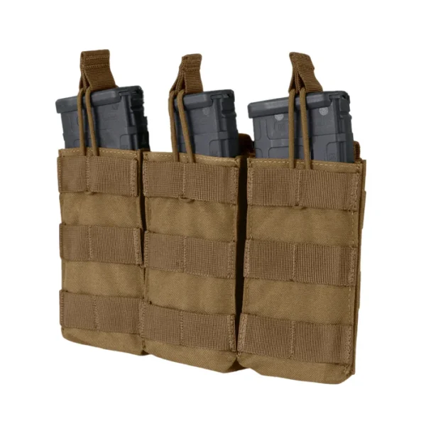 TRIPLE M4/M16 OPEN-TOP MAG POUCH COYOTE MARCA CONDOR