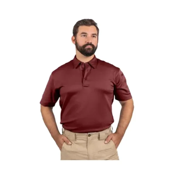 PLAYERA ICE POLO BURGUNDY M/C