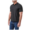 PLAYERA TIPO POLO MANGA CORTA FLEX NEGRO