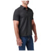 PLAYERA TIPO POLO MANGA CORTA FLEX NEGRO